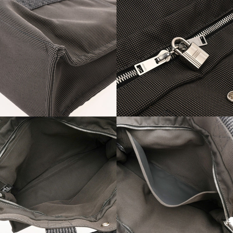 HERMES エルメス エールライン トート MM 新型 グレー ユニセックス キャンバス トートバッグ Aランク 中古 銀蔵