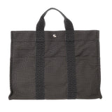 HERMES エルメス エールライン トート MM 新型 グレー ユニセックス キャンバス トートバッグ Aランク 中古 銀蔵