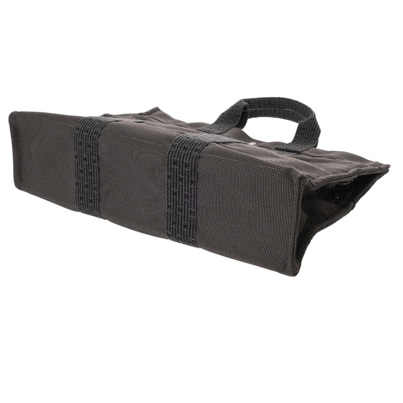 HERMES エルメス エールライン トート MM 新型 グレー ユニセックス キャンバス トートバッグ Aランク 中古 銀蔵