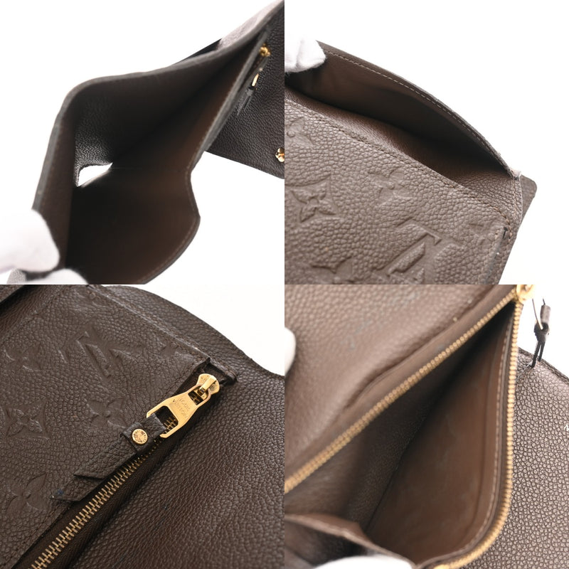 LOUIS VUITTON ルイヴィトン モノグラムアンプラント ポルトフォイユ キュリユーズ テール M60543 レディース レザー 長財布 Bランク 中古 銀蔵