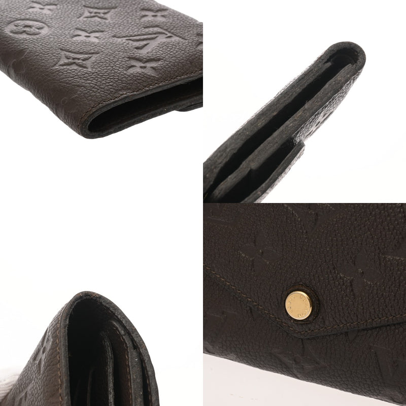 LOUIS VUITTON ルイヴィトン モノグラムアンプラント ポルトフォイユ キュリユーズ テール M60543 レディース レザー 長財布 Bランク 中古 銀蔵