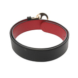 GUCCI グッチ リバーシブル 85cm 黒/赤 ゴールド金具 180199 メンズ レザー ベルト Bランク 中古 銀蔵