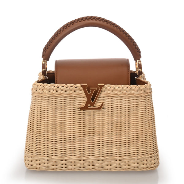 LOUIS VUITTON ルイヴィトン カプシーヌ BB タン M26025 レディース ラタン ハンドバッグ 新品 銀蔵