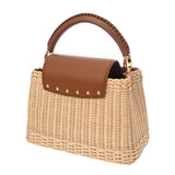 LOUIS VUITTON ルイヴィトン カプシーヌ BB タン M26025 レディース ラタン ハンドバッグ 新品 銀蔵