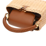 LOUIS VUITTON ルイヴィトン カプシーヌ BB タン M26025 レディース ラタン ハンドバッグ 新品 銀蔵