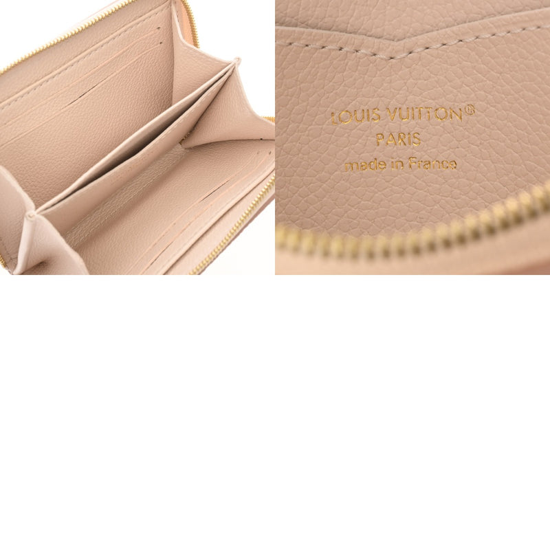 LOUIS VUITTON ルイヴィトン モノグラムアンプラント ジッピーコインパース ベージュ M14563 メンズ レザー コインケース 新同 中古 銀蔵