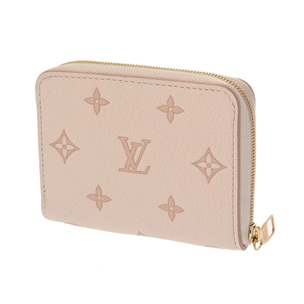 LOUIS VUITTON ルイヴィトン モノグラムアンプラント ジッピーコインパース ベージュ M14563 メンズ レザー コインケース 新同 中古 銀蔵
