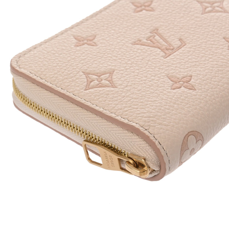 LOUIS VUITTON ルイヴィトン モノグラムアンプラント ジッピーコインパース ベージュ M14563 メンズ レザー コインケース 新同 中古 銀蔵