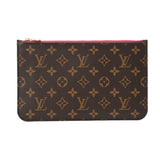LOUIS VUITTON ルイヴィトン モノグラム ネヴァーフル MM ポーチのみ ブラウン レディース ダミエアズールキャンバス アクセサリーポーチ ABランク 中古 銀蔵