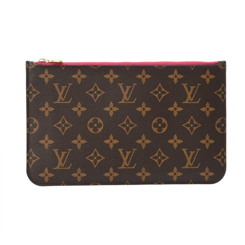 LOUIS VUITTON ルイヴィトン モノグラム ネヴァーフル MM ポーチのみ ブラウン レディース ダミエアズールキャンバス アクセサリーポーチ ABランク 中古 銀蔵