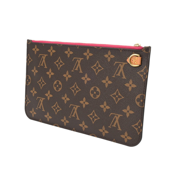 LOUIS VUITTON ルイヴィトン モノグラム ネヴァーフル MM ポーチのみ ブラウン レディース ダミエアズールキャンバス アクセサリーポーチ ABランク 中古 銀蔵