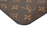 LOUIS VUITTON ルイヴィトン モノグラム ネヴァーフル MM ポーチのみ ブラウン レディース ダミエアズールキャンバス アクセサリーポーチ ABランク 中古 銀蔵