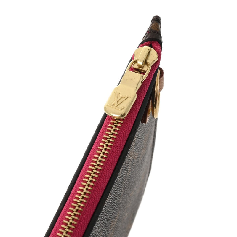 LOUIS VUITTON ルイヴィトン モノグラム ネヴァーフル MM ポーチのみ ブラウン レディース ダミエアズールキャンバス アクセサリーポーチ ABランク 中古 銀蔵