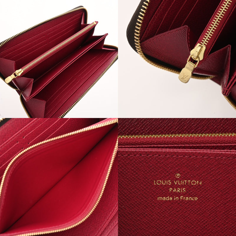 LOUIS VUITTON ルイヴィトン モノグラム ジッピーウォレット フューシャ M41895 レディース モノグラムキャンバス 長財布 Aランク 中古 銀蔵