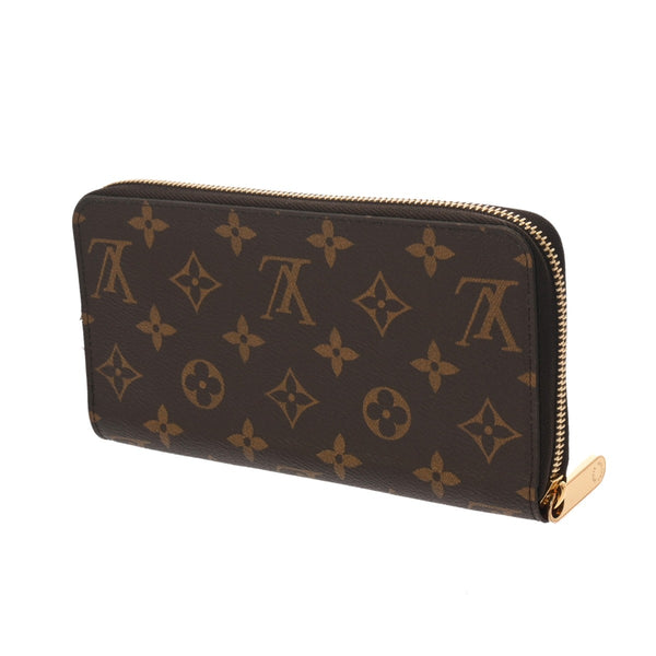 LOUIS VUITTON ルイヴィトン モノグラム ジッピーウォレット フューシャ M41895 レディース モノグラムキャンバス 長財布 Aランク 中古 銀蔵