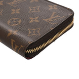 LOUIS VUITTON ルイヴィトン モノグラム ジッピーウォレット フューシャ M41895 レディース モノグラムキャンバス 長財布 Aランク 中古 銀蔵