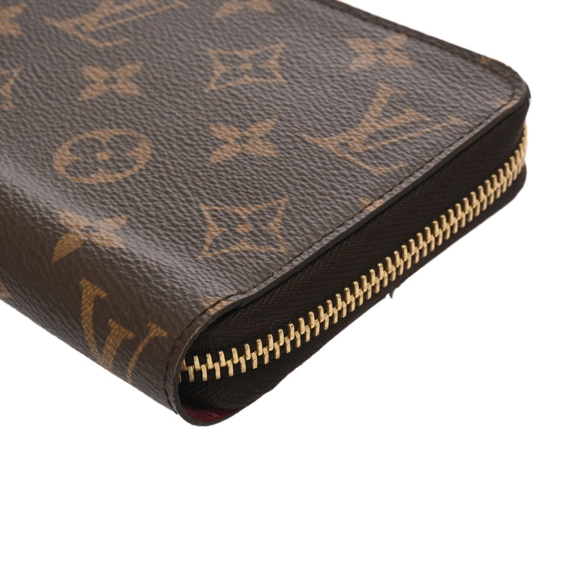 LOUIS VUITTON ルイヴィトン モノグラム ジッピーウォレット フューシャ M41895 レディース モノグラムキャンバス 長財布 Aランク 中古 銀蔵