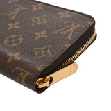 LOUIS VUITTON ルイヴィトン モノグラム ジッピーウォレット フューシャ M41895 レディース モノグラムキャンバス 長財布 Aランク 中古 銀蔵