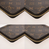 LOUIS VUITTON ルイヴィトン モノグラム ジッピーウォレット フューシャ M41895 レディース モノグラムキャンバス 長財布 Aランク 中古 銀蔵