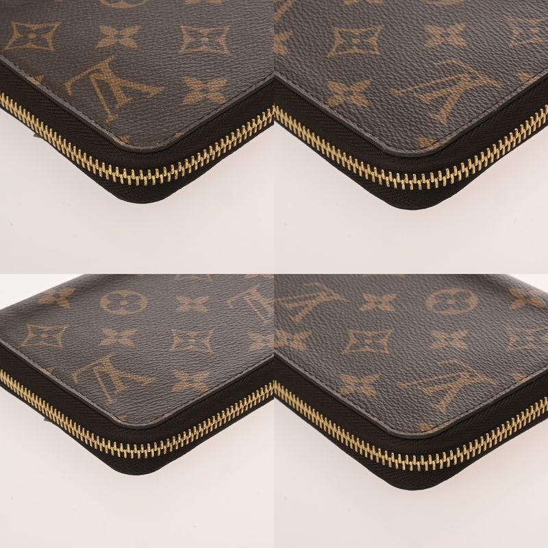 LOUIS VUITTON ルイヴィトン モノグラム ジッピーウォレット フューシャ M41895 レディース モノグラムキャンバス 長財布 Aランク 中古 銀蔵