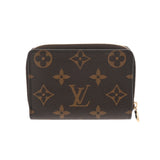 LOUIS VUITTON ルイヴィトン モノグラムリバース ポルトフォイユルー ブラウン M81461 レディース レザー 二つ折り財布 ABランク 中古 銀蔵