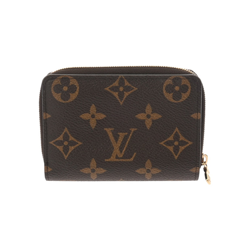 LOUIS VUITTON ルイヴィトン モノグラムリバース ポルトフォイユルー ブラウン M81461 レディース レザー 二つ折り財布 ABランク 中古 銀蔵
