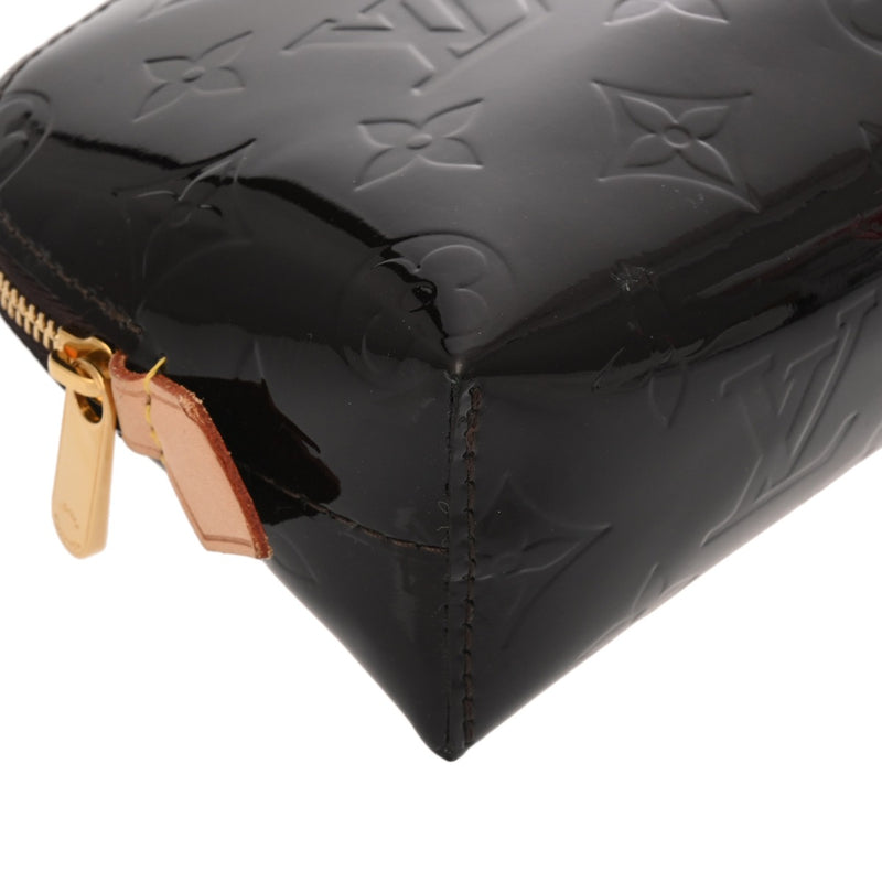LOUIS VUITTON ルイヴィトン モノグラムヴェルニ ポシェット コスメティック アマラント M91495 レディース モノグラムヴェルニ ポーチ Aランク 中古 銀蔵