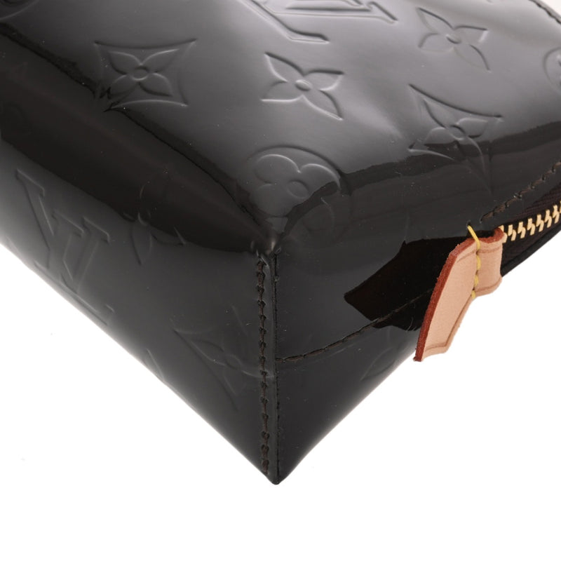 LOUIS VUITTON ルイヴィトン モノグラムヴェルニ ポシェット コスメティック アマラント M91495 レディース モノグラムヴェルニ ポーチ Aランク 中古 銀蔵