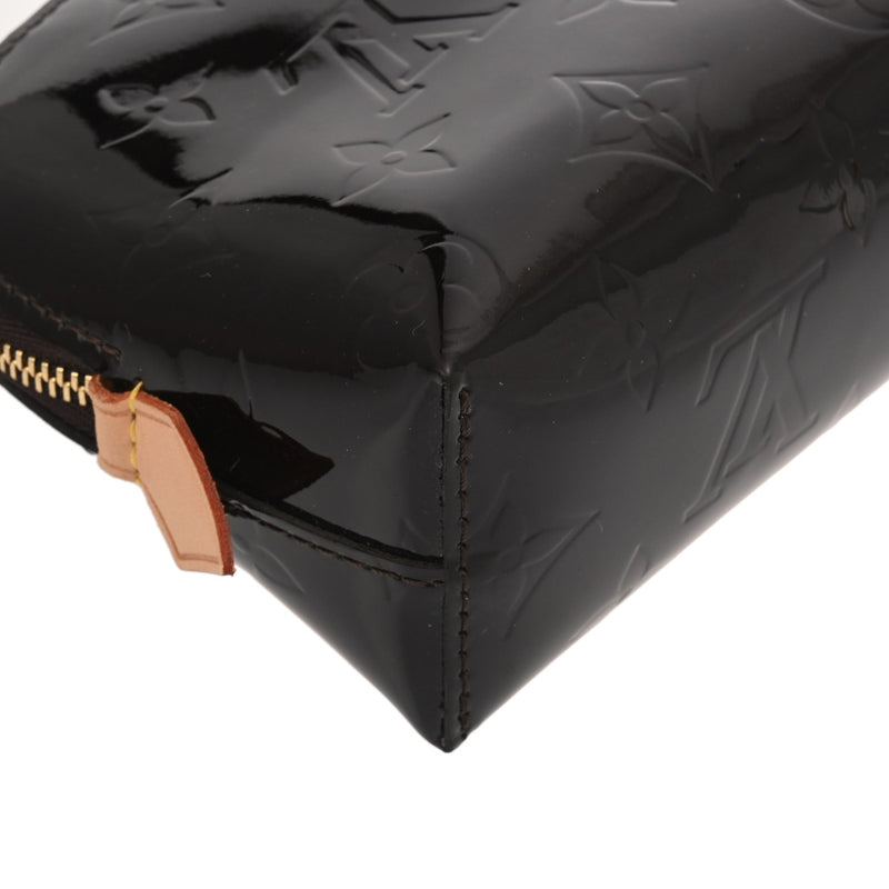 LOUIS VUITTON ルイヴィトン モノグラムヴェルニ ポシェット コスメティック アマラント M91495 レディース モノグラムヴェルニ ポーチ Aランク 中古 銀蔵