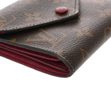 LOUIS VUITTON ルイヴィトン モノグラム ポルトフォイユ ヴィクトリーヌ フューシャ M41938 レディース モノグラムキャンバス 三つ折り財布 Bランク 中古 銀蔵