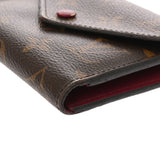 LOUIS VUITTON ルイヴィトン モノグラム ポルトフォイユ ヴィクトリーヌ フューシャ M41938 レディース モノグラムキャンバス 三つ折り財布 Bランク 中古 銀蔵