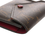 LOUIS VUITTON ルイヴィトン モノグラム ポルトフォイユ ヴィクトリーヌ フューシャ M41938 レディース モノグラムキャンバス 三つ折り財布 Bランク 中古 銀蔵