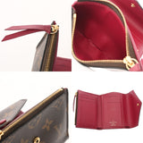 LOUIS VUITTON ルイヴィトン モノグラム ポルトフォイユ ヴィクトリーヌ フューシャ M41938 レディース モノグラムキャンバス 三つ折り財布 Bランク 中古 銀蔵