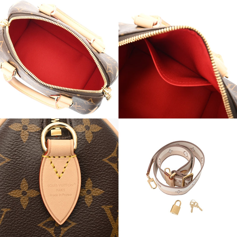 LOUIS VUITTON ルイヴィトン モノグラム スピーディバンドリエール 20 ブラウン M46222 レディース モノグラムキャンバス ハンドバッグ 未使用 銀蔵