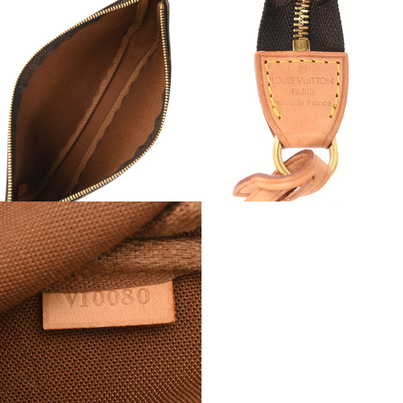 LOUIS VUITTON ルイヴィトン モノグラム ポシェット アクセソワール ブラウン M51980 レディース モノグラムキャンバス アクセサリーポーチ ABランク 中古 銀蔵