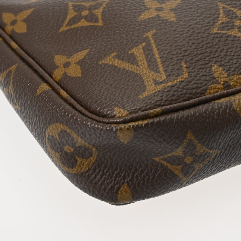 LOUIS VUITTON ルイヴィトン モノグラム ポシェット アクセソワール ブラウン M51980 レディース モノグラムキャンバス アクセサリーポーチ ABランク 中古 銀蔵