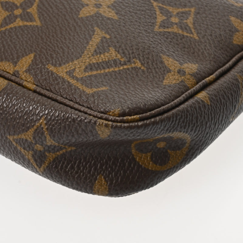 LOUIS VUITTON ルイヴィトン モノグラム ポシェット アクセソワール ブラウン M51980 レディース モノグラムキャンバス アクセサリーポーチ ABランク 中古 銀蔵