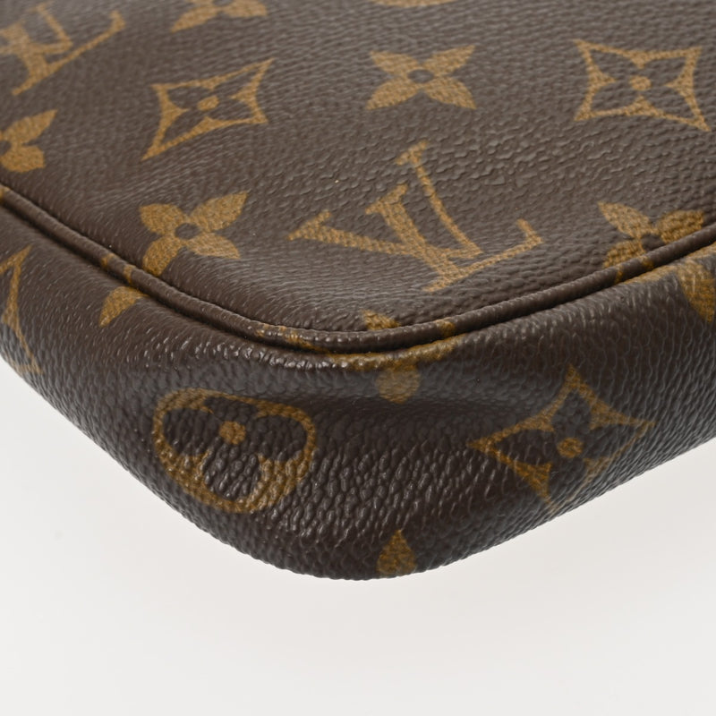 LOUIS VUITTON ルイヴィトン モノグラム ポシェット アクセソワール ブラウン M51980 レディース モノグラムキャンバス アクセサリーポーチ ABランク 中古 銀蔵