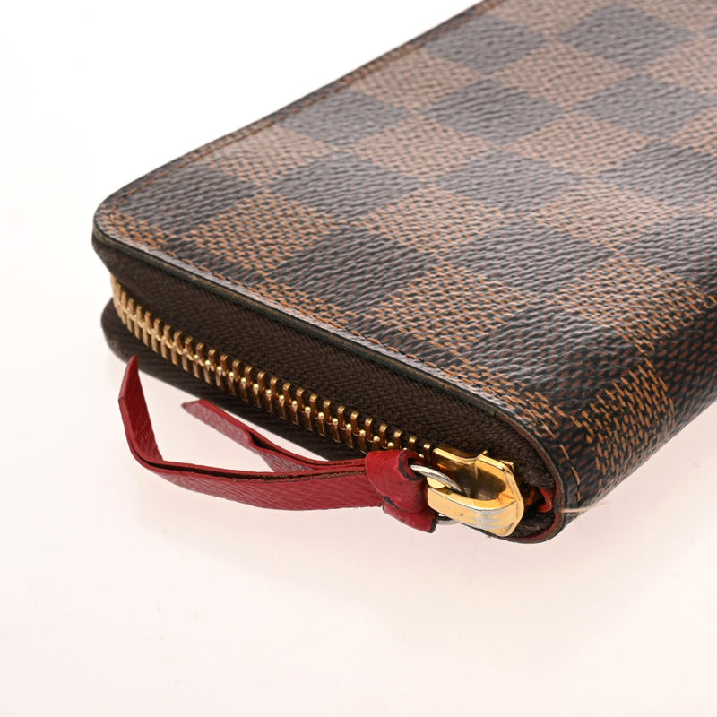 LOUIS VUITTON ルイヴィトン ダミエ ポルトフォイユ クレマンス ブラウン スリーズ N60534 ユニセックス ダミエキャンバス 長財布 Bランク 中古 銀蔵
