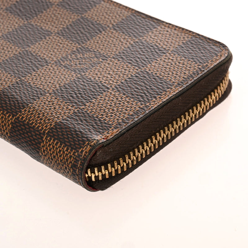 LOUIS VUITTON ルイヴィトン ダミエ ポルトフォイユ クレマンス ブラウン スリーズ N60534 ユニセックス ダミエキャンバス 長財布 Bランク 中古 銀蔵