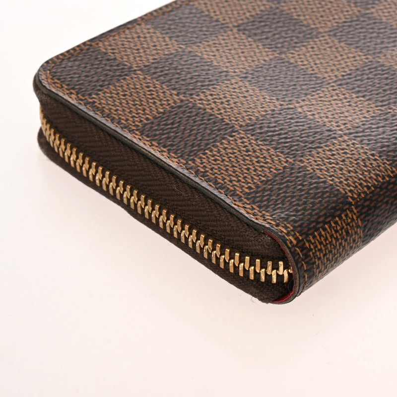 LOUIS VUITTON ルイヴィトン ダミエ ポルトフォイユ クレマンス ブラウン スリーズ N60534 ユニセックス ダミエキャンバス 長財布 Bランク 中古 銀蔵