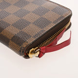 LOUIS VUITTON ルイヴィトン ダミエ ポルトフォイユ クレマンス ブラウン スリーズ N60534 ユニセックス ダミエキャンバス 長財布 Bランク 中古 銀蔵