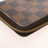LOUIS VUITTON ルイヴィトン ダミエ ポルトフォイユ クレマンス ブラウン スリーズ N60534 ユニセックス ダミエキャンバス 長財布 Bランク 中古 銀蔵