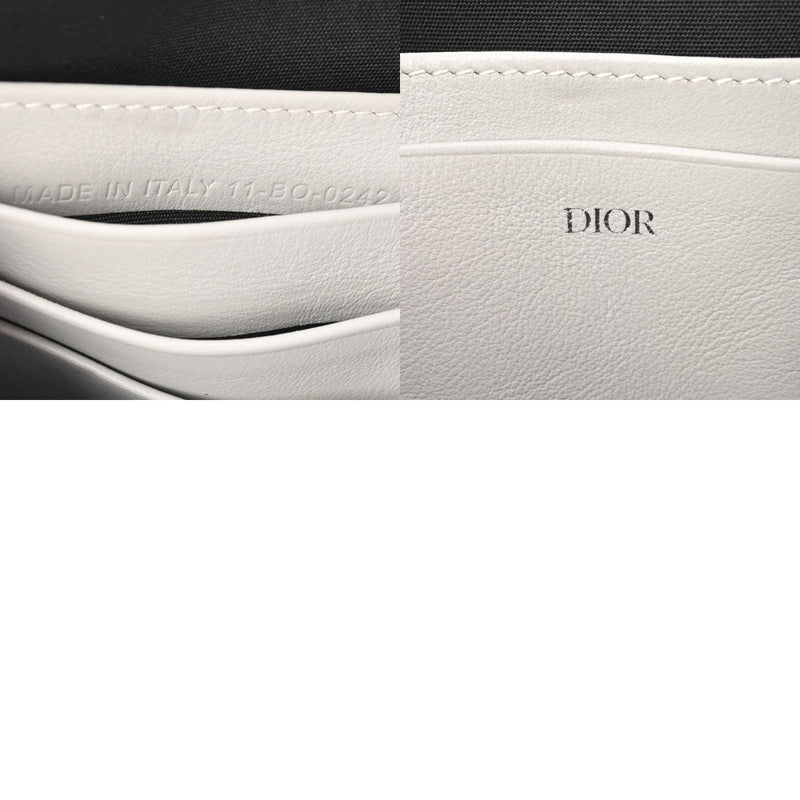 CHRISTIAN DIOR クリスチャンディオール ストラップ ジップポーチ グレー ユニセックス CDダイヤモンドキャンバス ショルダーバッグ Aランク 中古 銀蔵