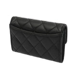CHANEL シャネル クラシックフラップ ブラック AP0214 レディース ラムスキン カードケース Aランク 中古 銀蔵