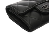 CHANEL シャネル クラシックフラップ ブラック AP0214 レディース ラムスキン カードケース Aランク 中古 銀蔵
