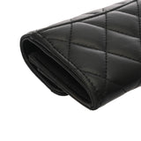 CHANEL シャネル クラシックフラップ ブラック AP0214 レディース ラムスキン カードケース Aランク 中古 銀蔵