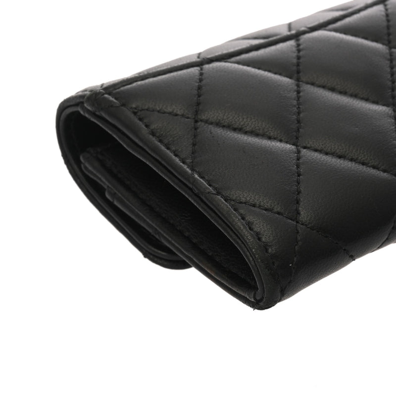CHANEL シャネル クラシックフラップ ブラック AP0214 レディース ラムスキン カードケース Aランク 中古 銀蔵