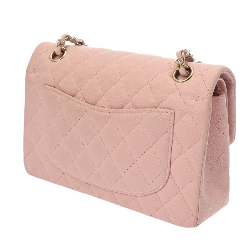 CHANEL シャネル マトラッセ チェーンショルダー 23 ピンク レディース キャビアスキン ショルダーバッグ ABランク 中古 銀蔵