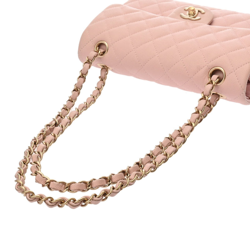 CHANEL シャネル マトラッセ チェーンショルダー 23 ピンク レディース キャビアスキン ショルダーバッグ ABランク 中古 銀蔵